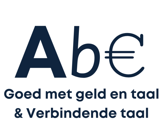 Logo Goed met Geld en Taal & Verbindende taal