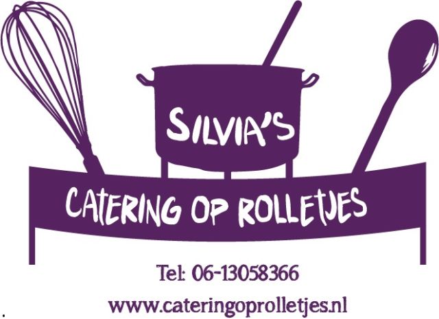 Logo Silvia's Catering op Rolletjes