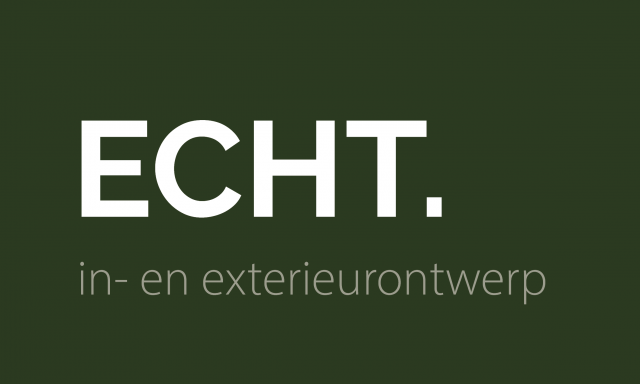 Logo ECHT. in- en exterieurontwerp