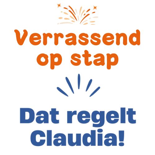 Logo Verrassend op stap / Dat regelt Claudia